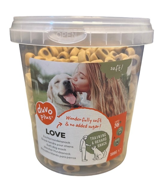  Duvo+ Soft Hundgodis Love 500g 