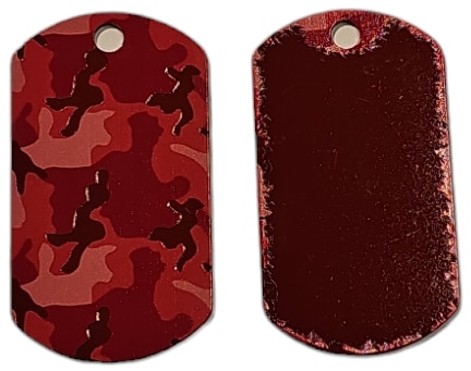 ID-bricka militär stor Rosa Camo