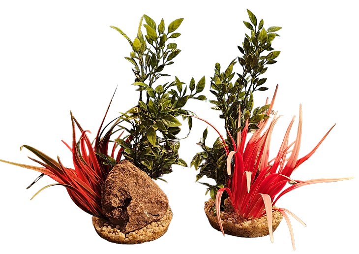 Plastväxt Aquaplant Rock Large 21cm