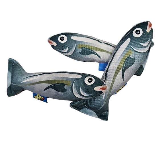 Kattleksak BAM Fisk 15cm med kattmynta