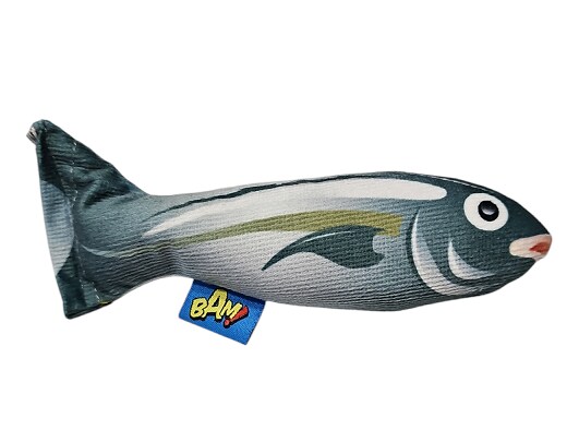 Kattleksak BAM Fisk 15cm med kattmynta