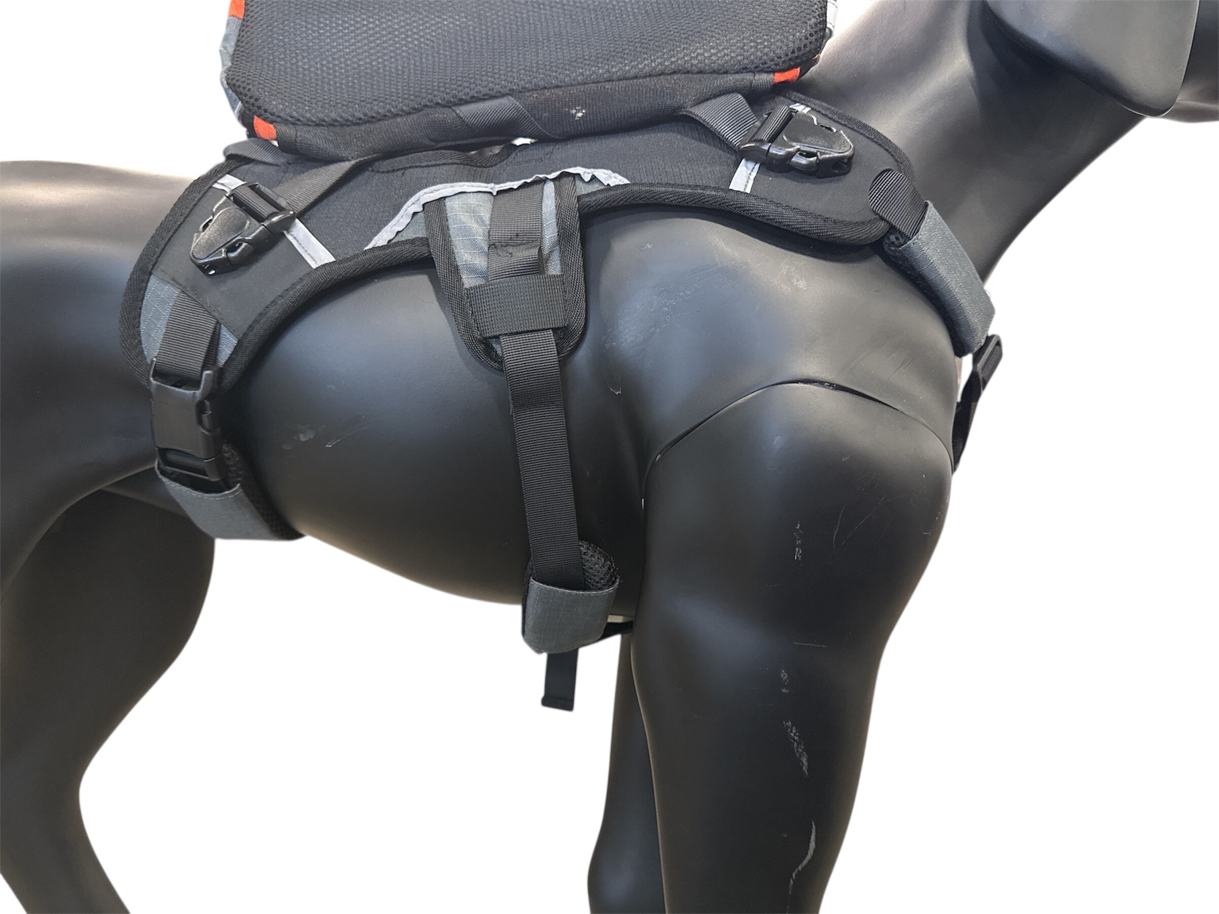 Klövjeväska orange/grå/svart - flera storlekar