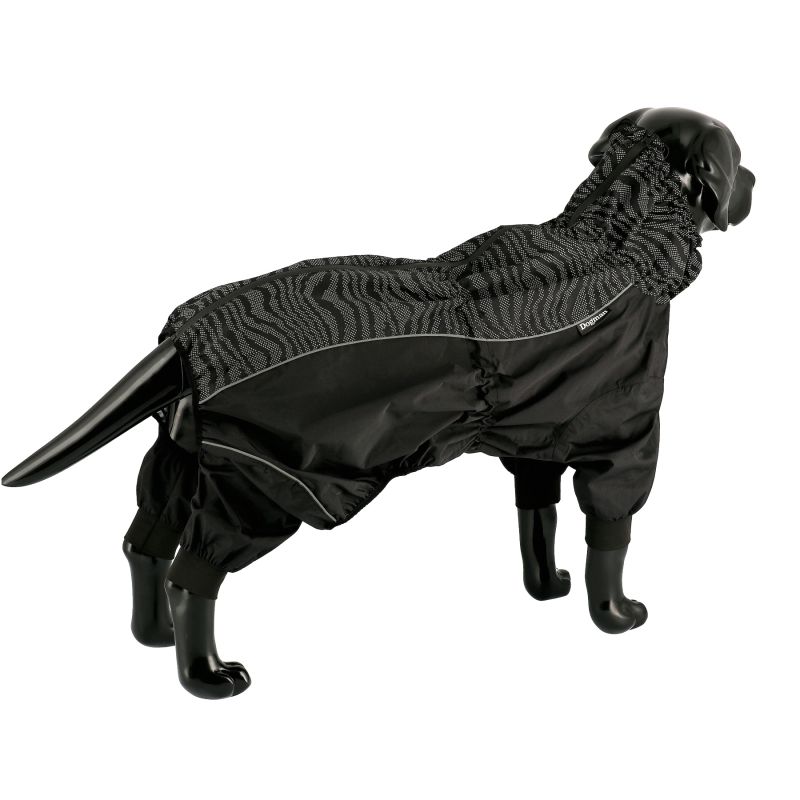 Regnoverall Dot svart med reflex (9 storlekar) 25-65cm - 2