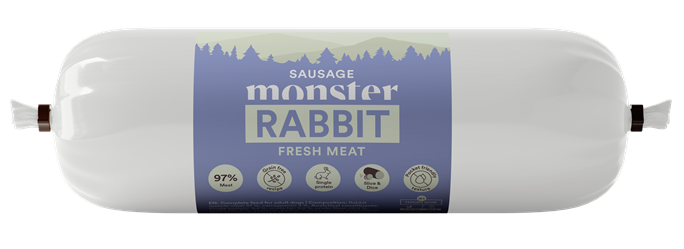 Monster Dog Sausage Rabbit 400g