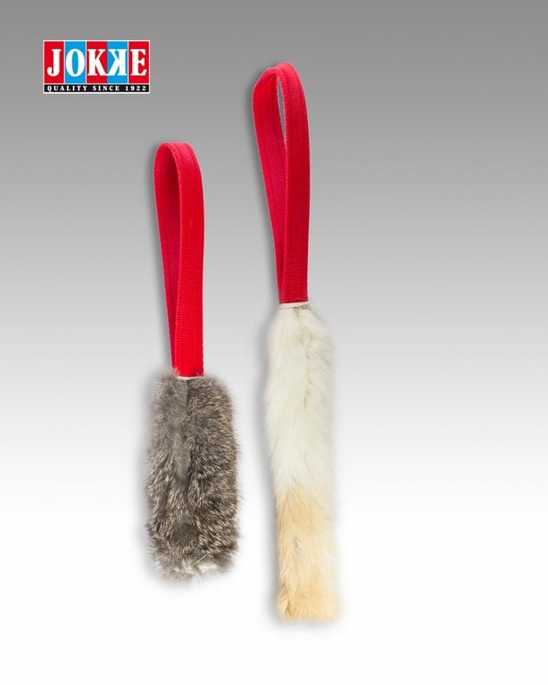 Motiveringsleksak med kaninskinn lång