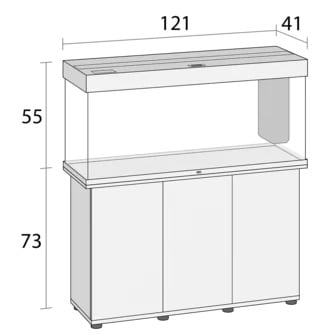 Juwel Rio 240 LED inkl. SBX-bänk Svart