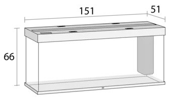 Juwel Rio 450 LED Akvarium Vit