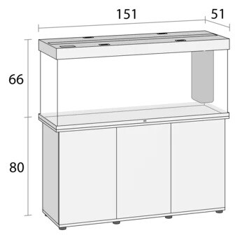 Juwel Rio 450 LED inkl. SBX-bänk Grå