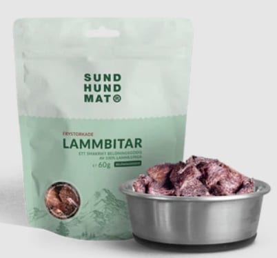 Sund hundmat frystorkade Lammbitar 60gr