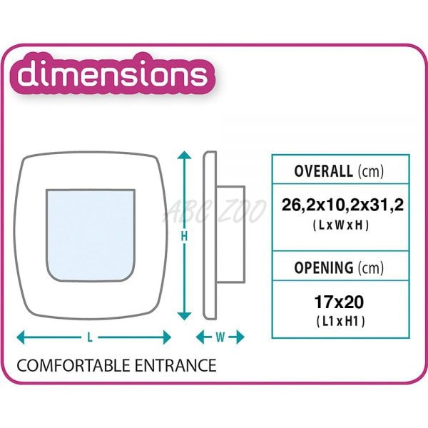 Swing 9 vit med 4-vägsöppning