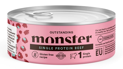 Monster Katt Våtfoder Nöt 100g