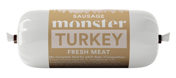 Monster Dog Sausage Turkey 80g
