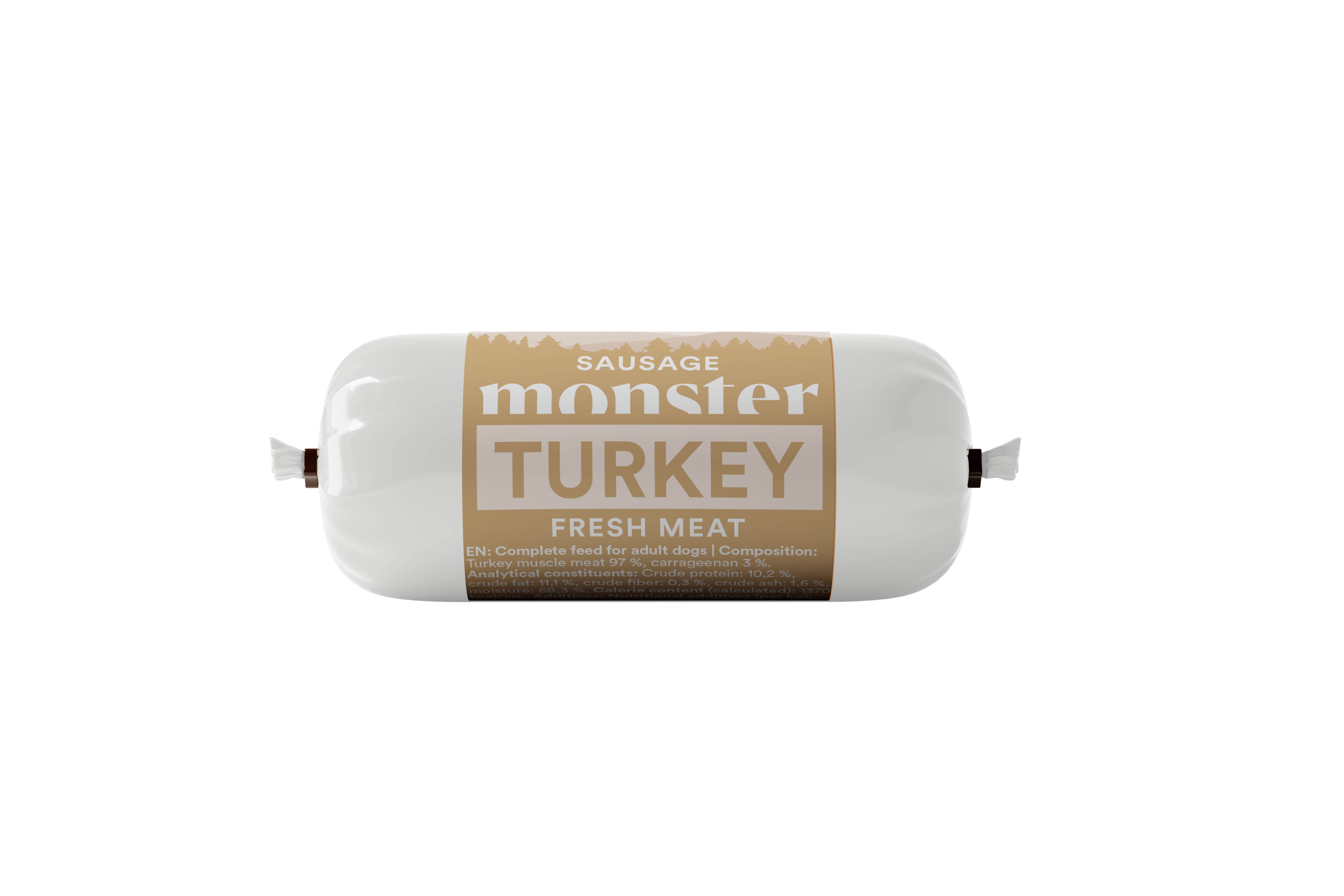 Monster Dog Sausage Turkey 80g