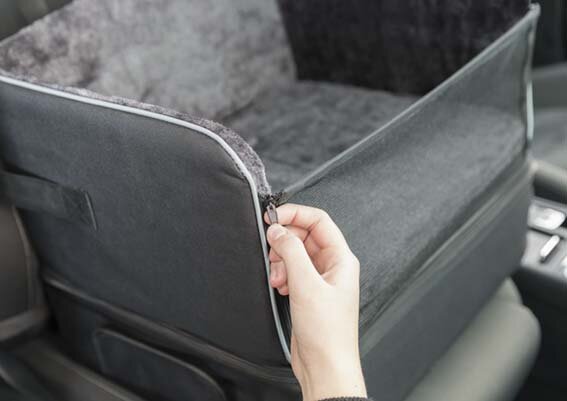 Bilsäte för hund svart 45x38x37cm