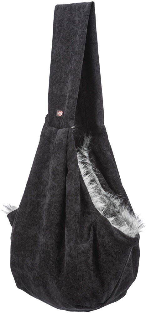 Magväska soft fodrad 22x20x60cm svart/grå