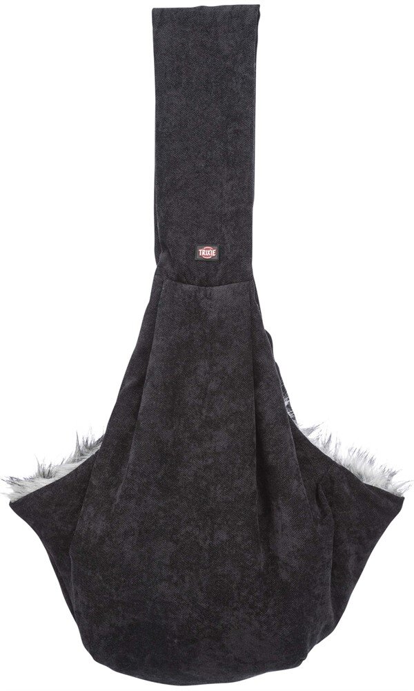 Magväska soft fodrad 22x20x60cm svart/grå