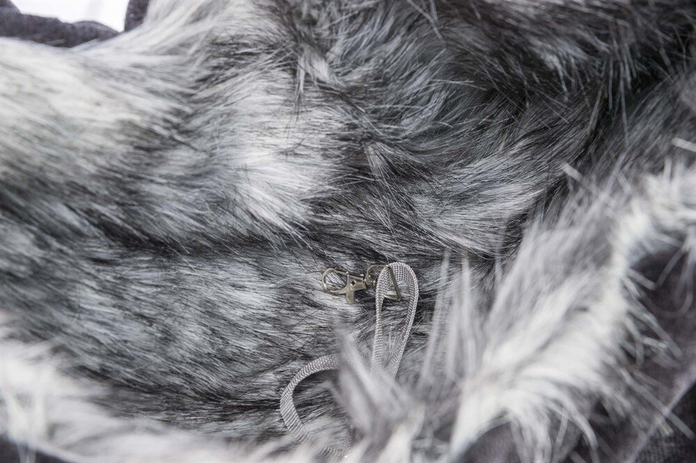 Magväska soft fodrad 22x20x60cm svart/grå