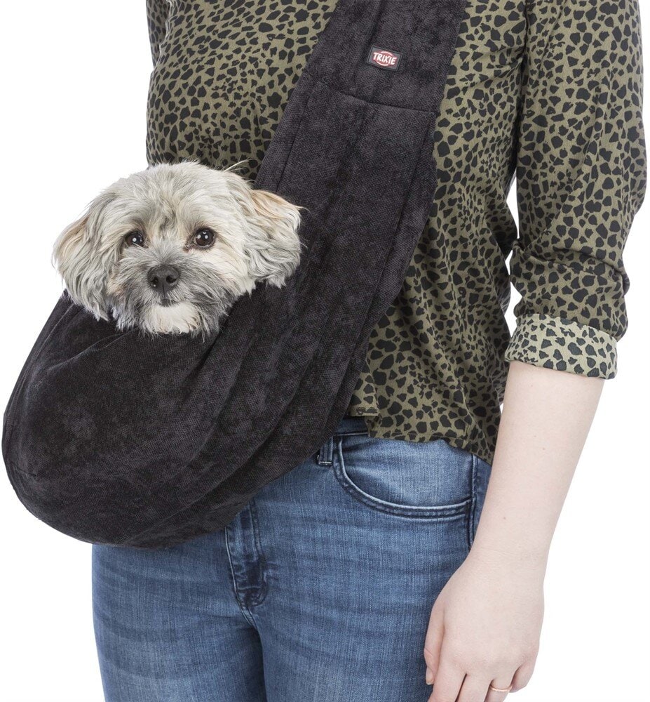 Magväska soft fodrad 22x20x60cm svart/grå