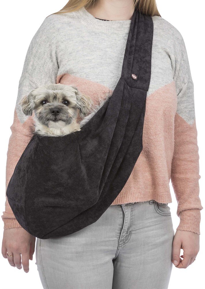 Magväska soft fodrad 22x20x60cm svart/grå