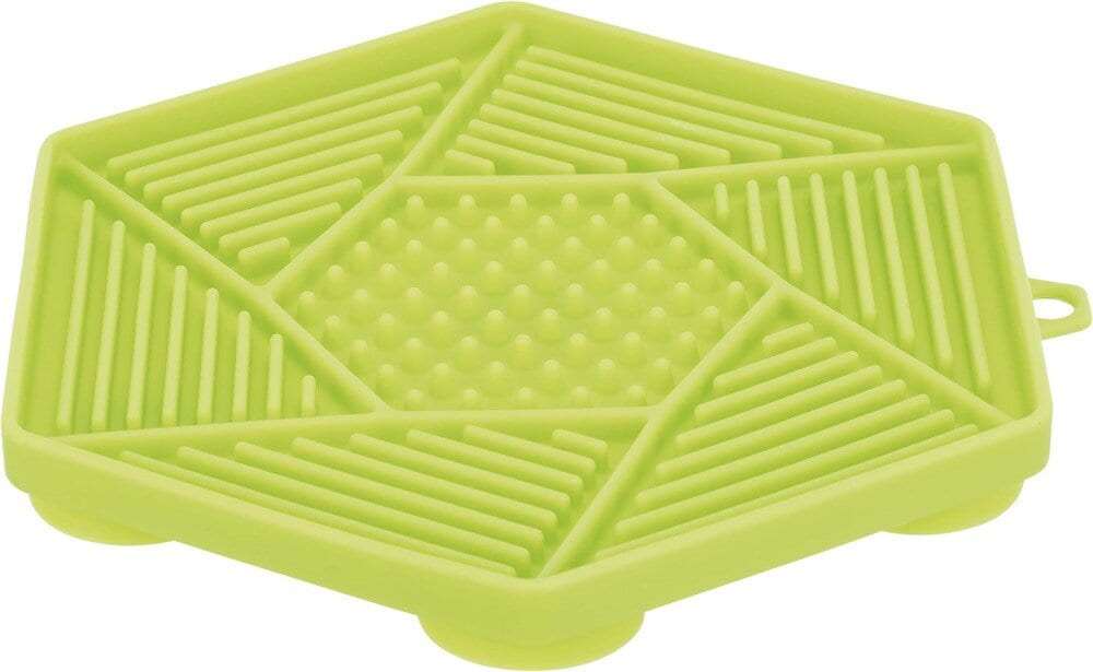 Lick´n snack platta med sugkopp grön 17cm