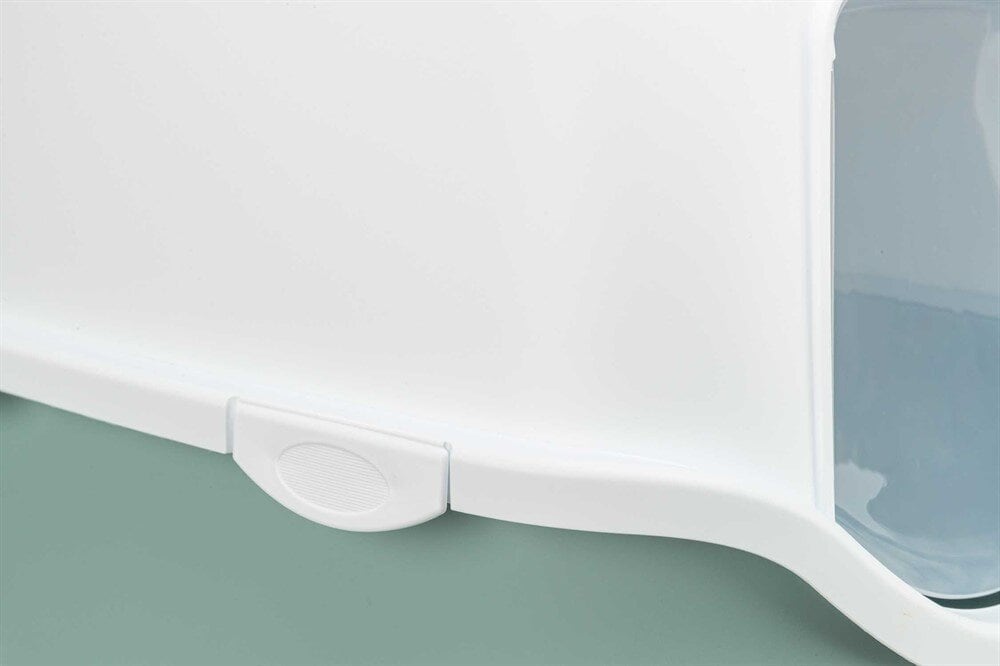 Kattlåda Vico med huv 40x40x56cm sage/vit