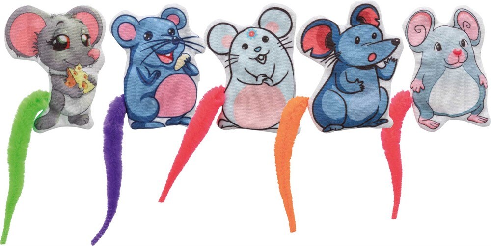 Kattleksak möss tyg med svans