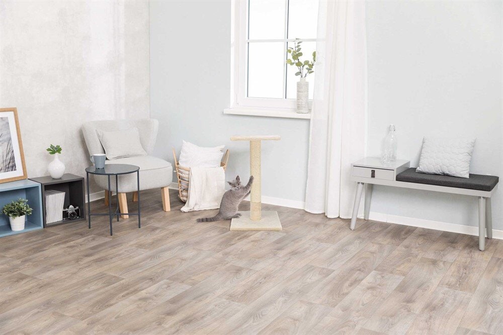 Klöspelare Baena beige 69cm med sittplatta. - 2