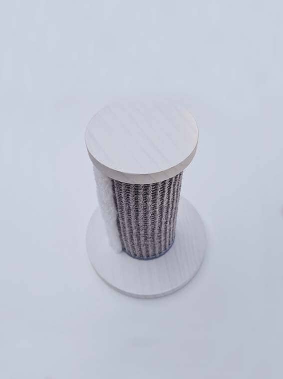 Klättersteg för väggmontering ø18x22cm vi/grå