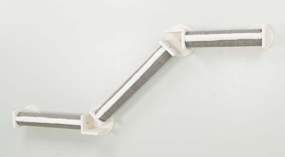 Klättervägg-set 2 195x78cm vit/grå