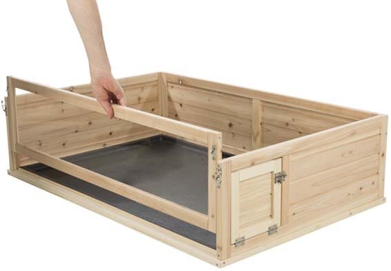 Innehage för marsvin i trä/plast 100x30x60cm