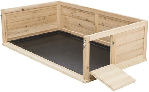 Innehage för marsvin i trä/plast 100x30x60cm