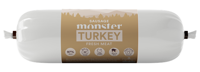 Monster Dog Sausage Turkey 400g