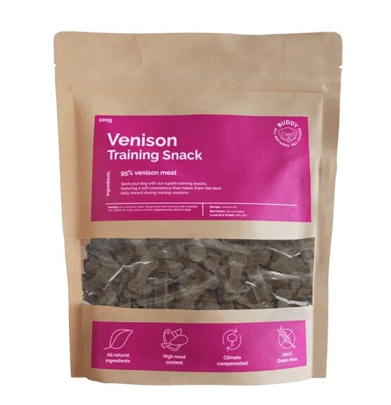 Buddy Petfood Venison Training Snack 100g