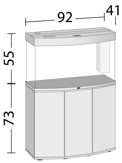 Juwel Vision 180 LED med SBX-bänk Ek - 2
