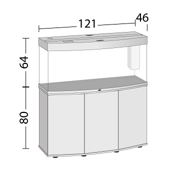 Juwel Vision 260 LED med SBX-bänk Vit - 2