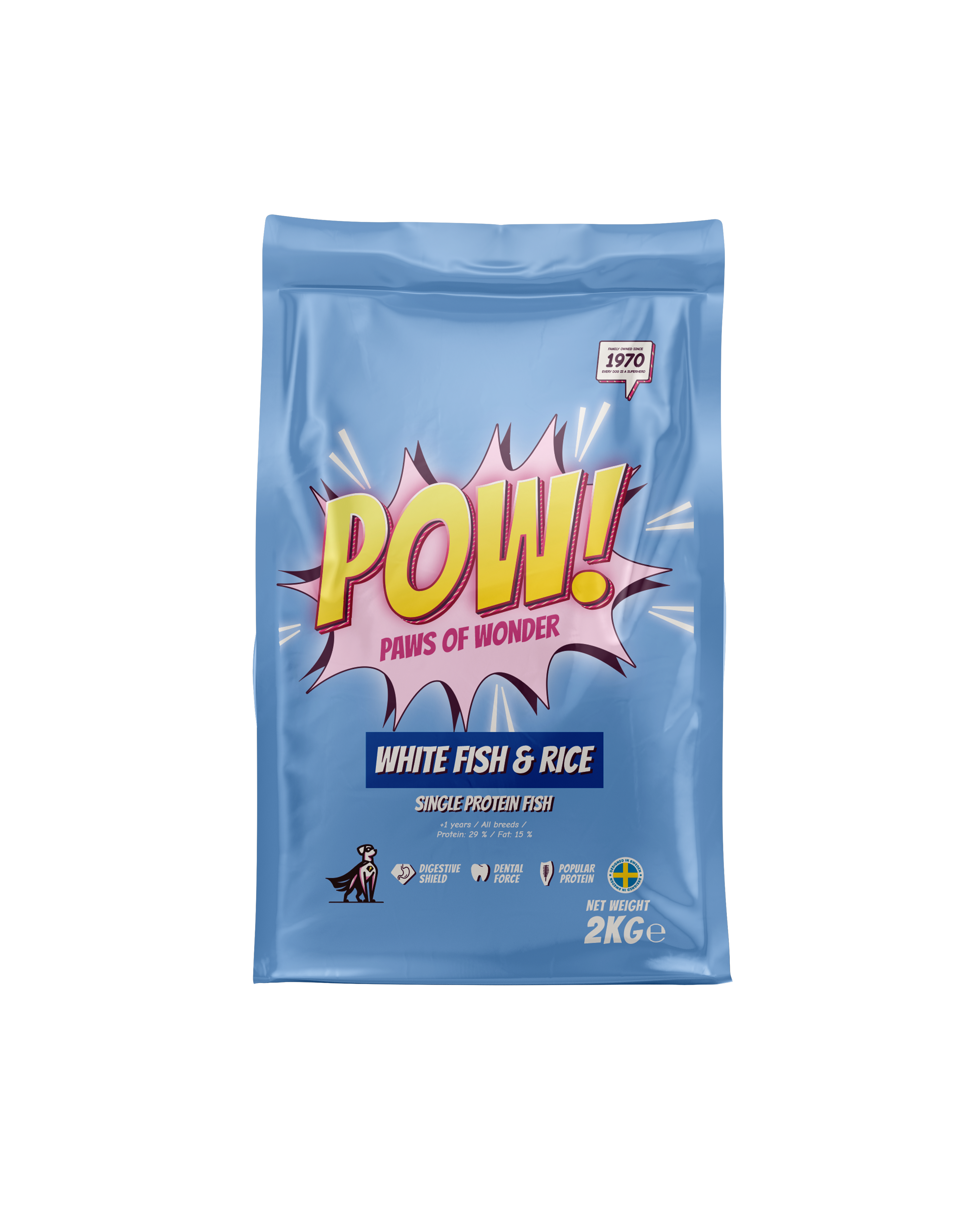 POW! White Fish & Rice 2kg
