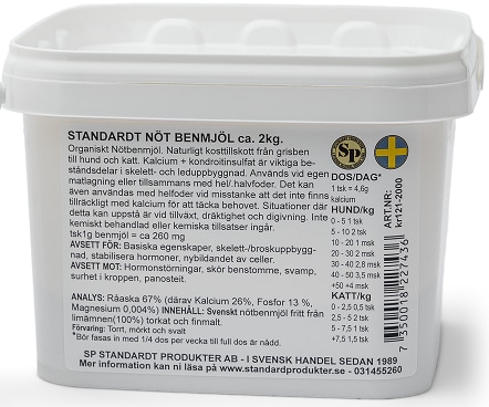 Standardt Nöt Benmjöl 2kg
