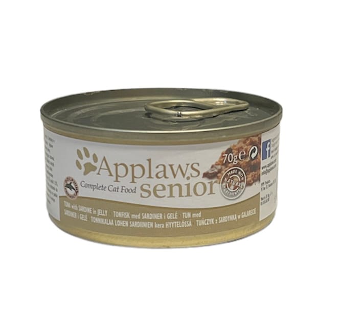 Applaws senior tonfisk/sardiner i gele 70g - 2