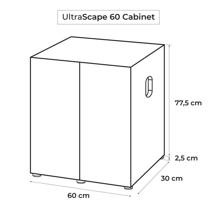 AquaEL Ultrascape 60 bänk Snow