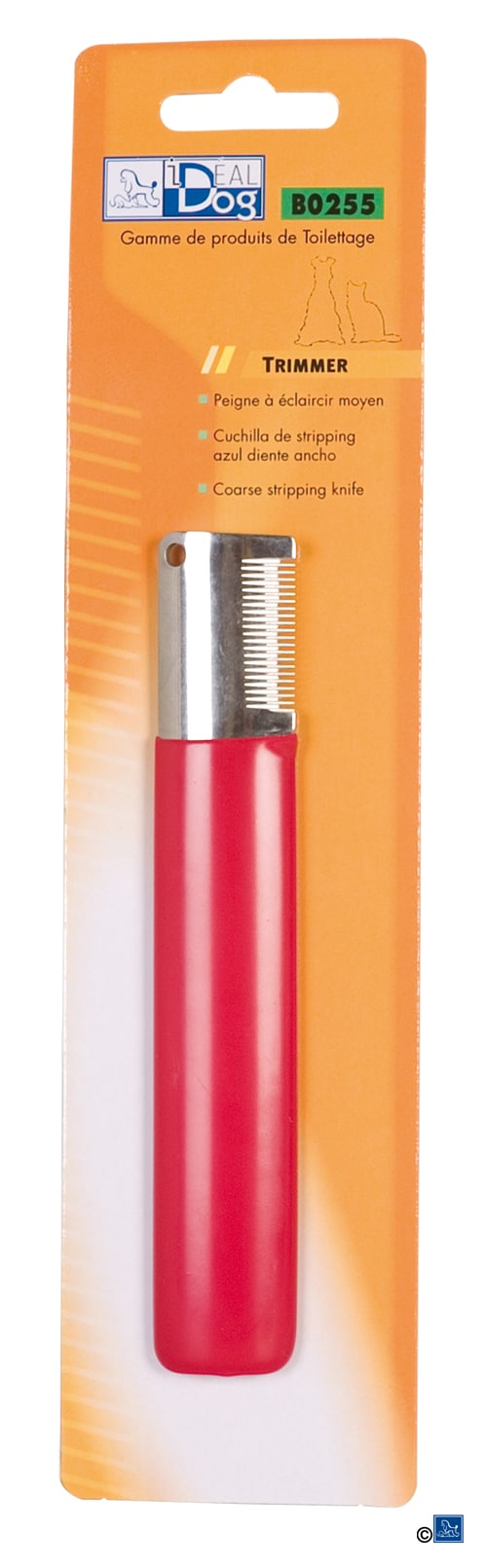 Trimkniv böjd fin 19 tänder Högerhänt