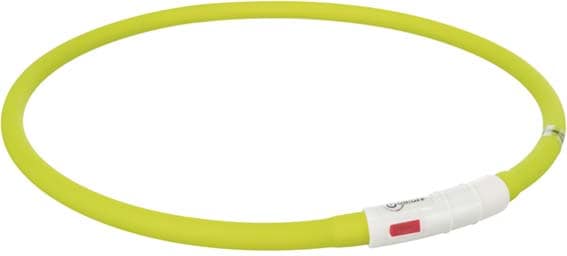 Flash light ring grön USB silicon xs-xl 70cm
