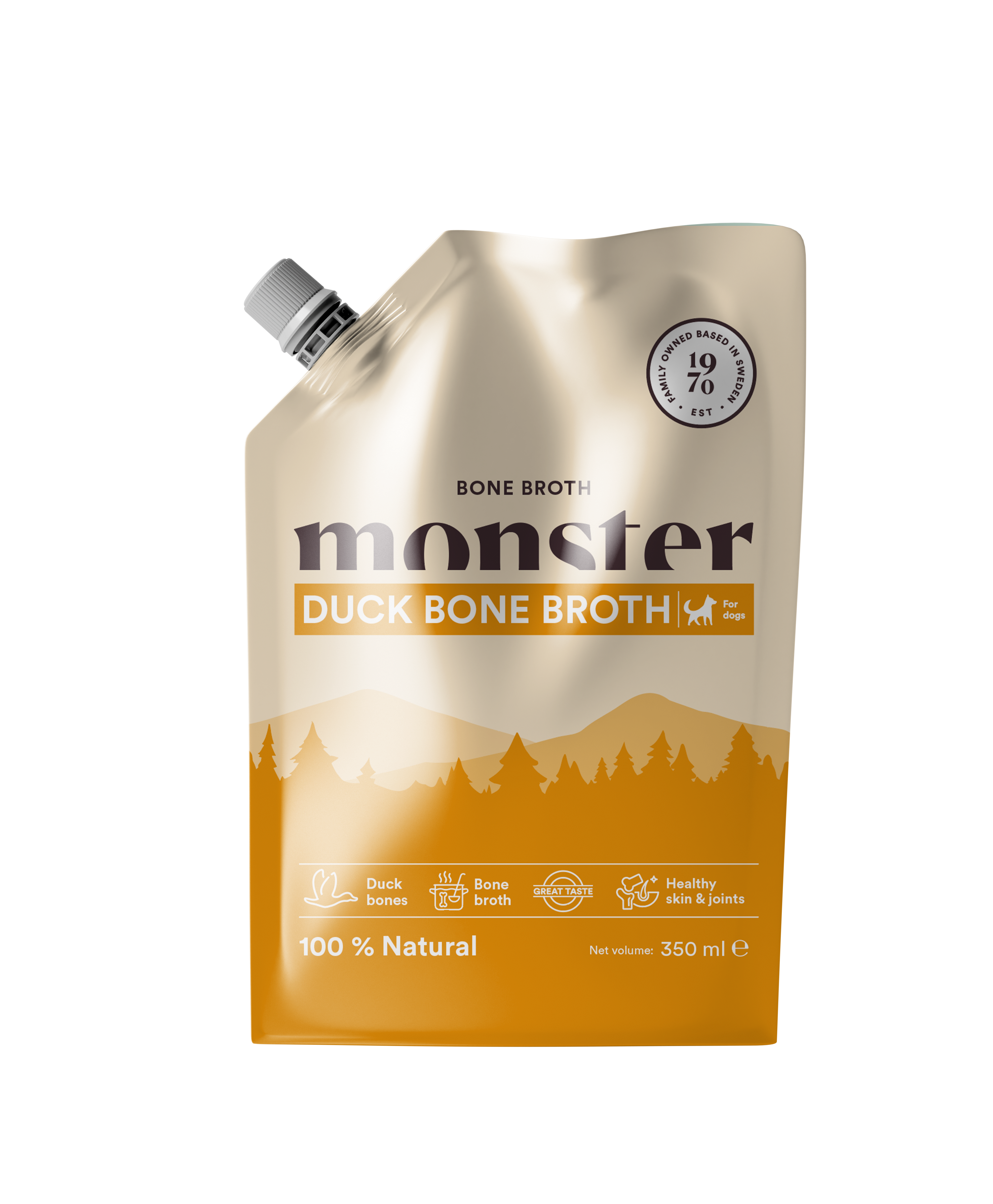 Monster Dog Bone Broth Duck 350ml