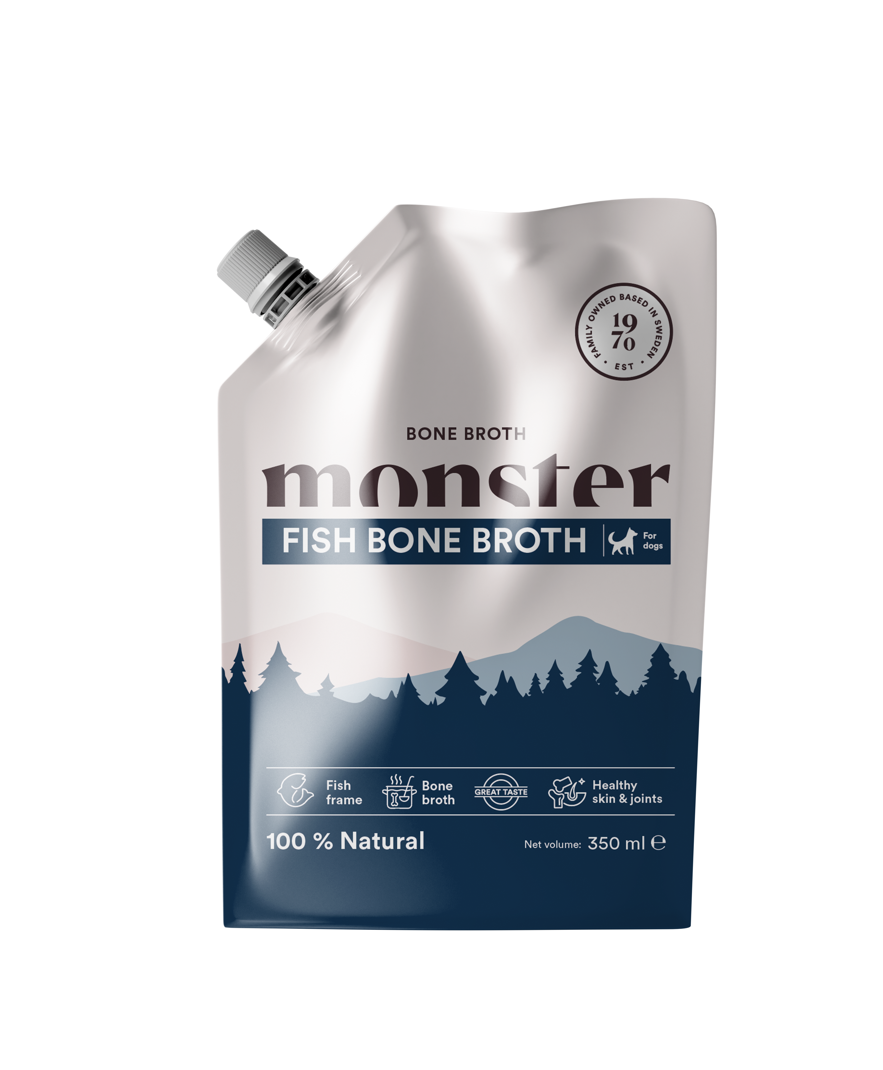 Monster Dog Bone Broth Fish 350ml