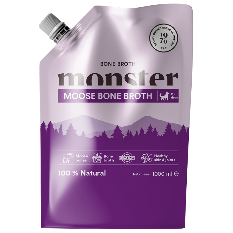 Monster Dog Bone Broth Moose 1L