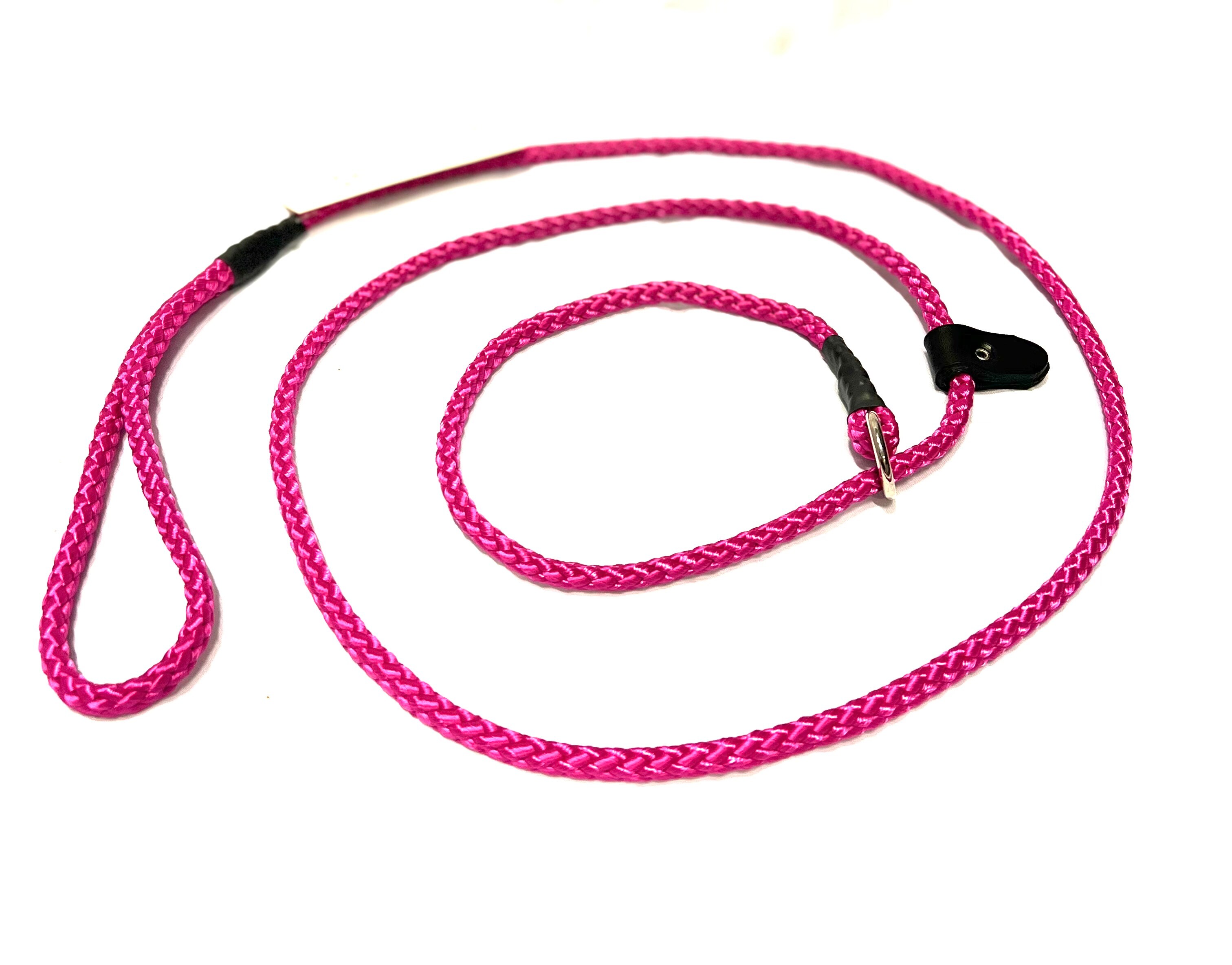 Retrieverkoppel med ring & stopp 190cm -16 färger