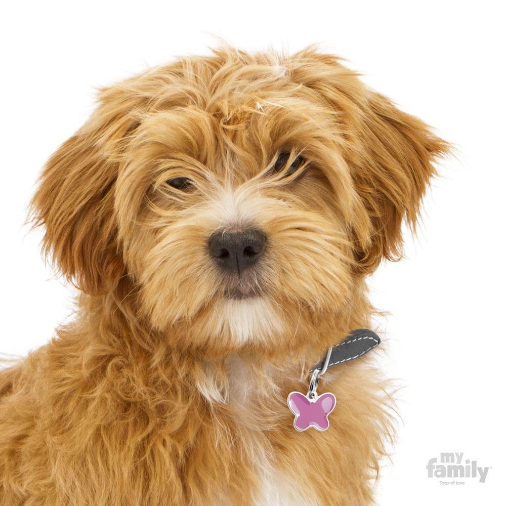 ID-bricka Charms Fjäril rosa S - 2