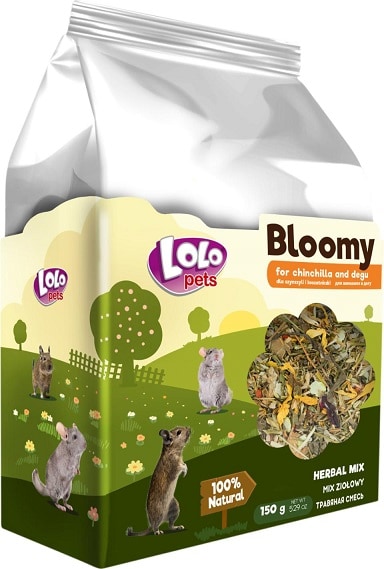 Bloomy Herbal Mix 150g Chinchilla, Degu