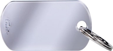 ID-bricka Basic Militär Krom Liten