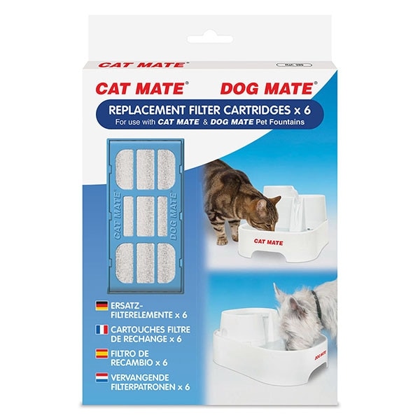 CatMate/DogMate Kolfilter till vattenfontän 6-pack - 2