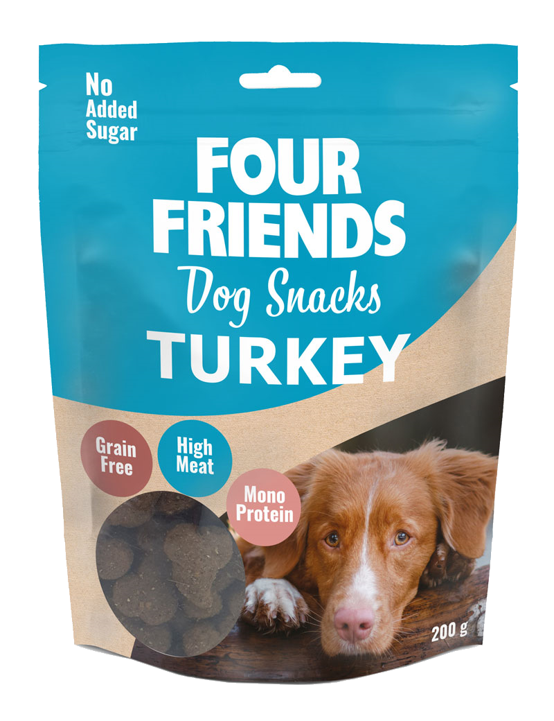 FourFriends Dog Snacks Kalkon 200gr